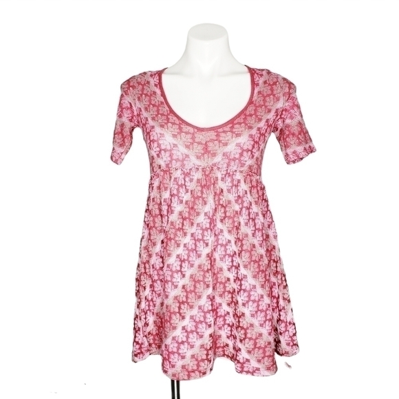 Free People Boysenberry Knit Babydoll Top - Picture 1 of 4